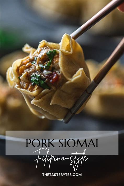 Pork Siomai With Garlic Chili Sauce Eat With Your Eyes Recipe