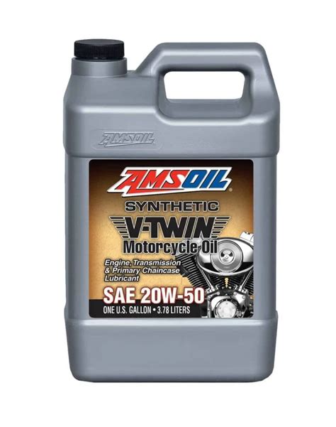 Amsoil 20w 50 Synthetic V Twin Motorcycle Oil 378l Oilprojectlv By