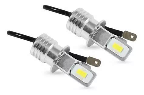 Set 2x Bulbos H3 Csp Led Chips Xenón 8000k Faros De Niebla Cuotas sin