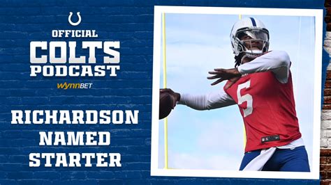 Official Podcast: Anthony Richardson named starter (w/ SiriusXM’s ...