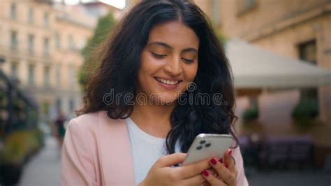 Happy Laughing Smiling Portrait Indian Arabian Ethnic Woman Girl Female