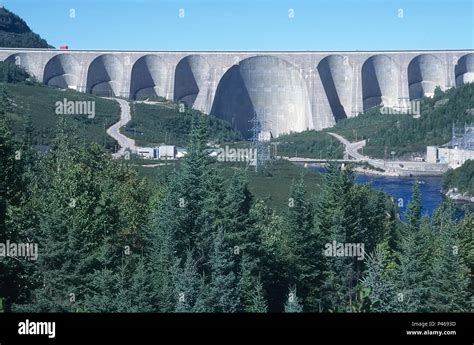 The Massive Daniel Johnson Dam Also Known As Manic 5 On The