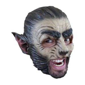 Werewolf Chinless Latex Horror Mask Halloween Party Supplies