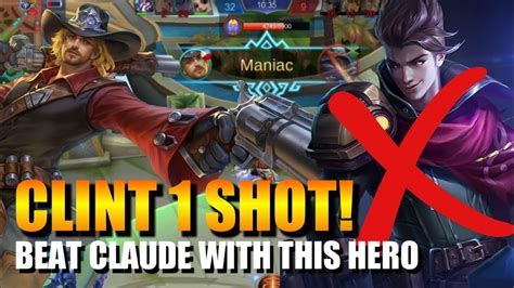 CLINT 1 HIT COMBO INSANE GAMEPLAY MOBILE LEGENDS YouTube