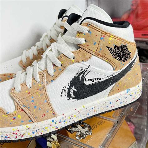 Air Jordan 1 Mid Se Brushstroke Da8005 100 Release Date Info Sneakerfiles