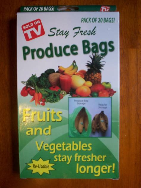 Stay Fresh Produce Bags 20 Pack Home And Kitchen