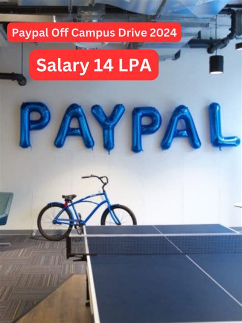 Paypal Off Campus Drive Salary Lpa Fresher Openings