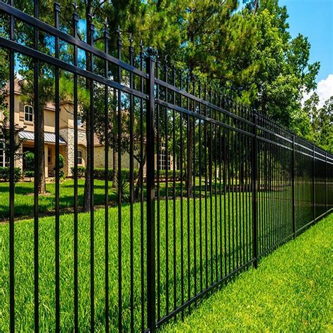 Black Powder Coated Residential And Commercial Cheap Wrought Iron