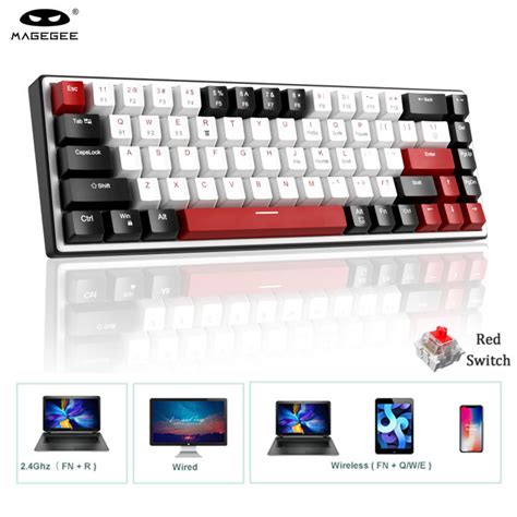 COD MageGee 2 4G Wireless Mechanical Gaming Keyboard 60 68 Keys Hot Swappable Compact RGB