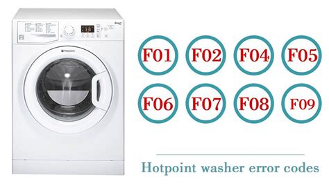 Hotpoint Washer Error Codes Washer And Dishwasher Error Codes And