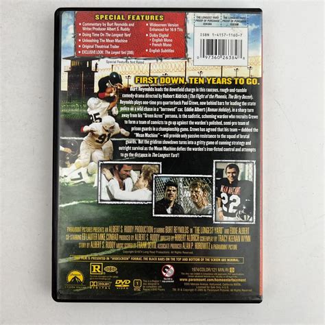 The Longest Yard 1974 DVD Burt Reynolds, Eddie Albert, Bernadette ...