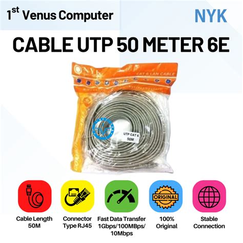 Jual Cable Utp Meter E Kabel Lan Utp Cat M Nyk Cab Cab