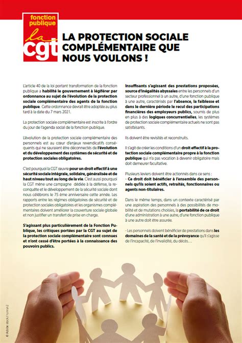 LA PROTECTION SOCIALE COMPLÉMENTAIRE QUE NOUS VOULONS CGT insertion