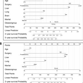 Constructed Nomograms For Prognostic Prediction Of Overall Survival And