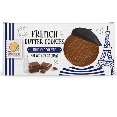 Pierre Biscuiterie Milk Choc Coated French Butter Cookies 135g 4 8oz