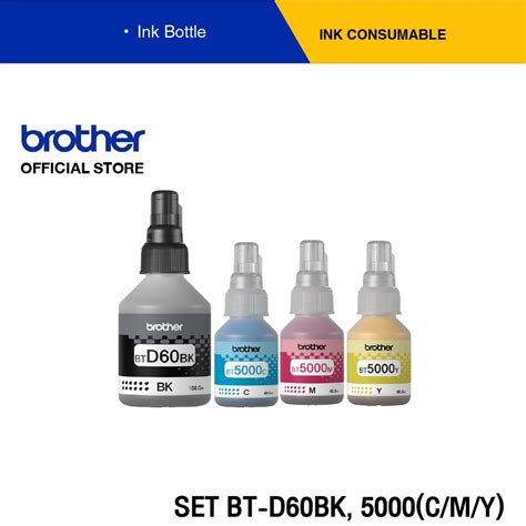 Brother BTD60Bk BT5000 BT6000 Genuine Ink Bottle BT6000bk BTD60