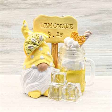 Lemonade Gnome Summer Gnome Yellow Gnome Lemon Gnome Spring Etsy