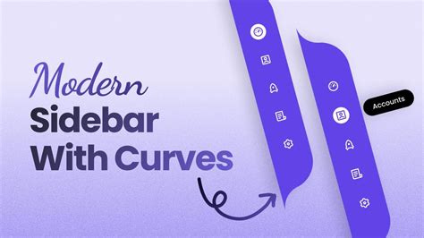 Sidebar Menu With Curves Using Html Css Javascript Youtube