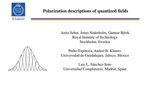 Ppt Polarization Descriptions Of Quantized Fields Powerpoint