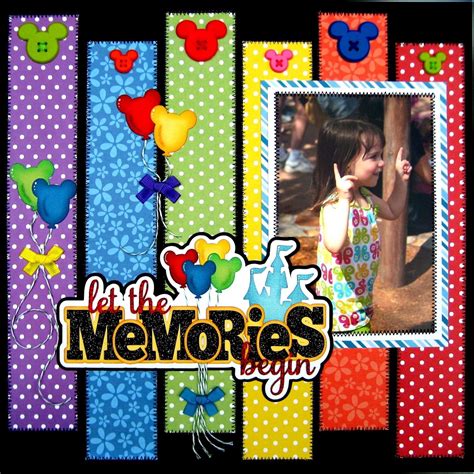 Pin By Michele Zeese On A Scrapbooking 5 Disney Scrapbooking Layouts