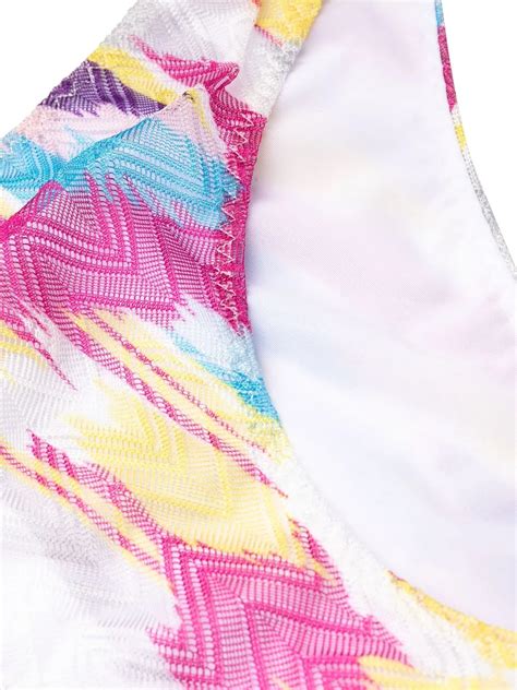 Missoni Asymmetric Zigzag Weave Bikini Set In Pink ModeSens