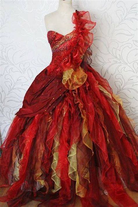 Girl On Fire Costume In 2019 Fire Costume Phoenix Costume Dresses