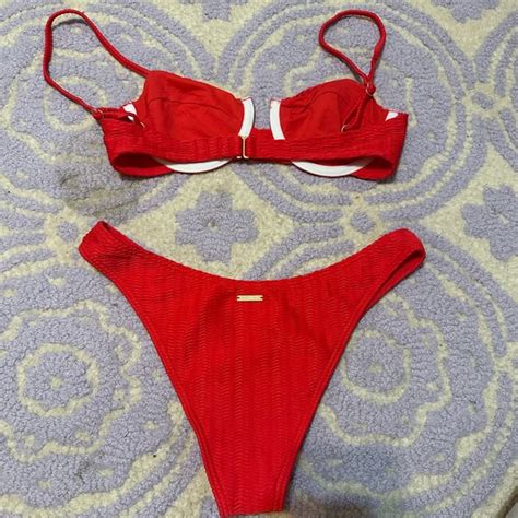 Billabong Swim Red Bikini Poshmark