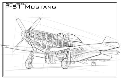 A Cross-Section of Steven W. Howard Art: P-51 Mustang Cutaway ...