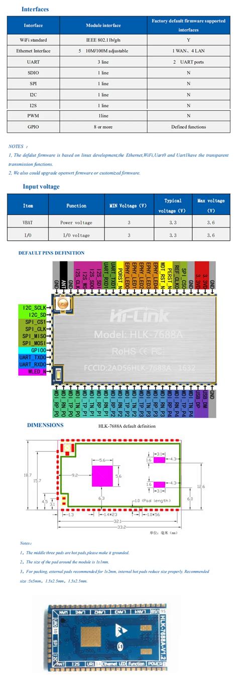 Hlk-7688a Wifi Router Module With Mt7688an Chipset Support Openwrt ...