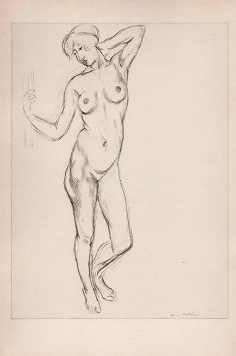 Henri Matisse Standing Nude Girl Original Lithograph 1920 For Sale At Pamono