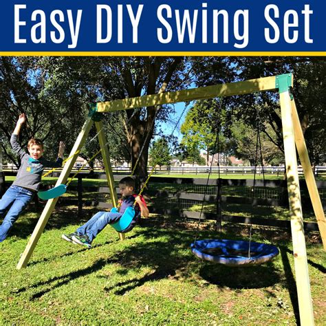 How To Build A Swing Frame From 4x4's: Quick, Cheap & Easy DIY Swing ...