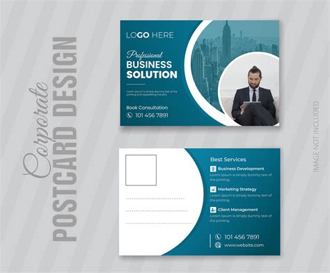 Corporate Business Postcard Design on Behance