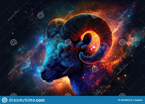 Bright Ram Zodiac Aries Sign Stock Photos Free Royalty Free Stock