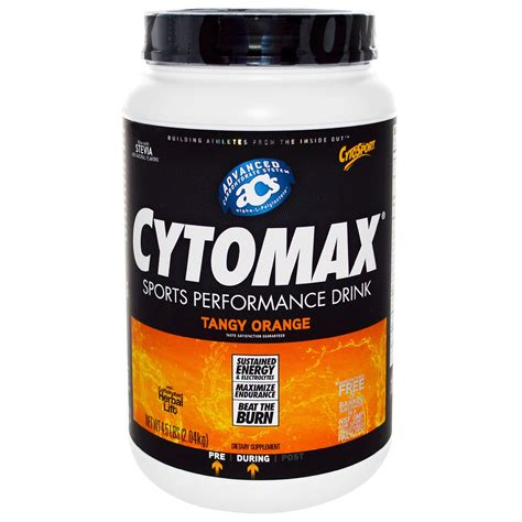 Cytosport, Inc, Cytomax, Sports Performance Drink, Tangy Orange, 4.5 ...