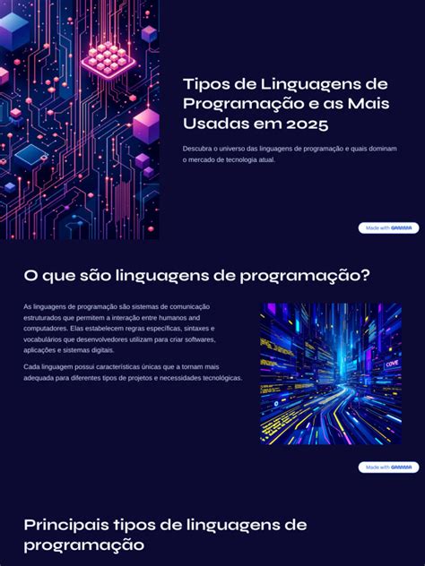 Tipos De Linguagem De Programacao - Tipos de Linguagens de Programacao e As Mais Usadas em 2025 | PDF ...