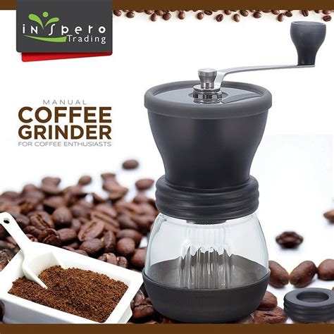 Manual Coffee Grinder Top Quality Stainless Steel Fortified Glass