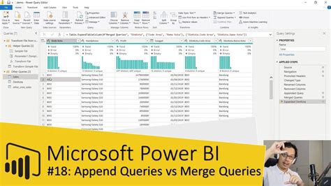 Power Bi Append Queries Vs Merge Queries Untuk Combine Data Pada