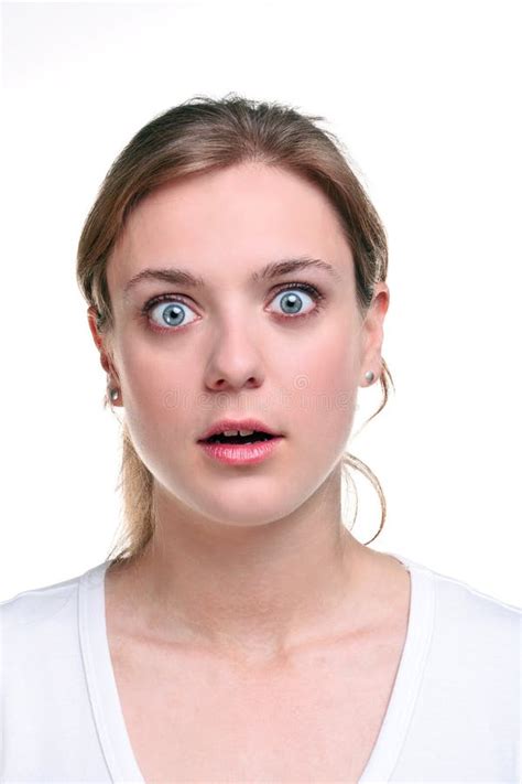 Woman With Shocked Expression On Her Face. Stock Image - Image: 10083287