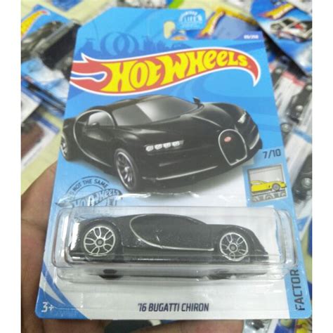 Hot Wheels Bugatti Chiron Black Shopee Malaysia