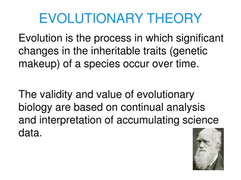 Ppt Evolutionary Theory Powerpoint Presentation Free Download Id