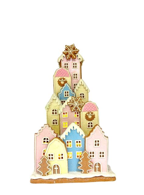 Pastel Holiday In Provence Gingerbread House St Nicholas Christmas Cave