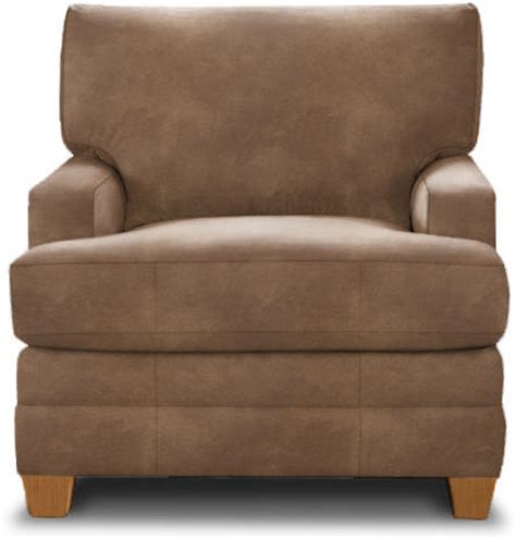 Bassett Living Room Leather Track Arm Chair 3849 12l D Noblin Furniture Pearl And Jackson Ms