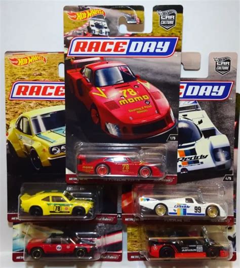 HOT WHEELS Premium Car Culture RACE DAY SET OF FIVE PORSCHE Etc PicClick AU