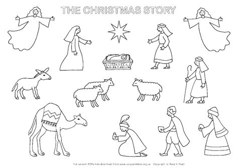 Printable Nativity Scene Coloring Pages at GetColorings.com | Free ...