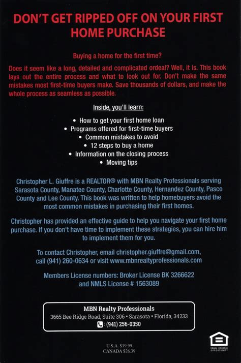 Don’t Get Ripped Off On Your First Home Purchase – Christopher L