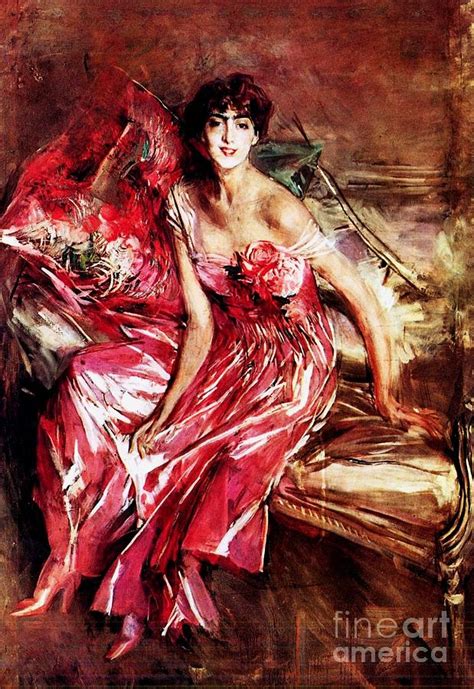 Lady In Red Painting By Reproduction Fine Art America