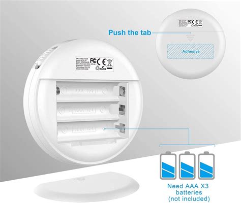 Tecknet LED SENSOR Lamp Draadloos 3 Stuks Bewegingssensor