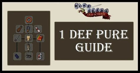 OSRS 1 Defence Pure Guide | Quest & Item Reqs