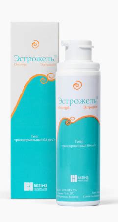 Эстрожель, гель трансдермальный 0.6 мг/г, флакон +помпа-дозатор, 80 г ...