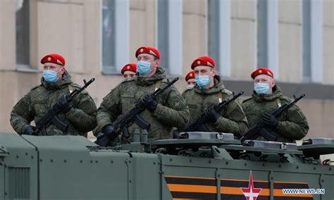 Victory Day Parade Rehearsal Held In Moscow Russia Global Times